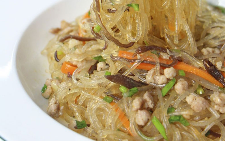 Miến xào thịt xay ngon hấp dẫn