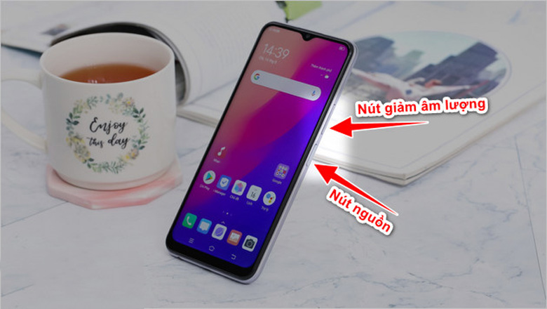 Cách chụp màn hình Vivo V11 sử dụng phím cứng