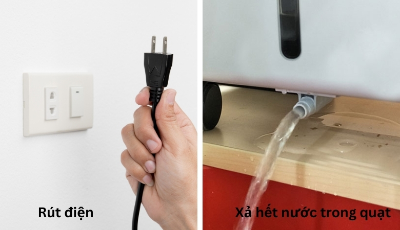 Chuẩn bị đảm bảo an toàn khi thực hiện cách tháo quạt hơi nước