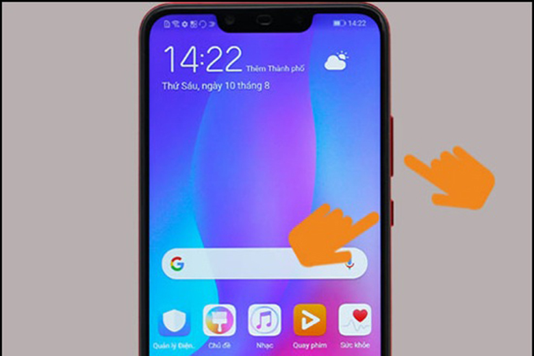 Cách chụp màn hình Huawei bằng phím cứng