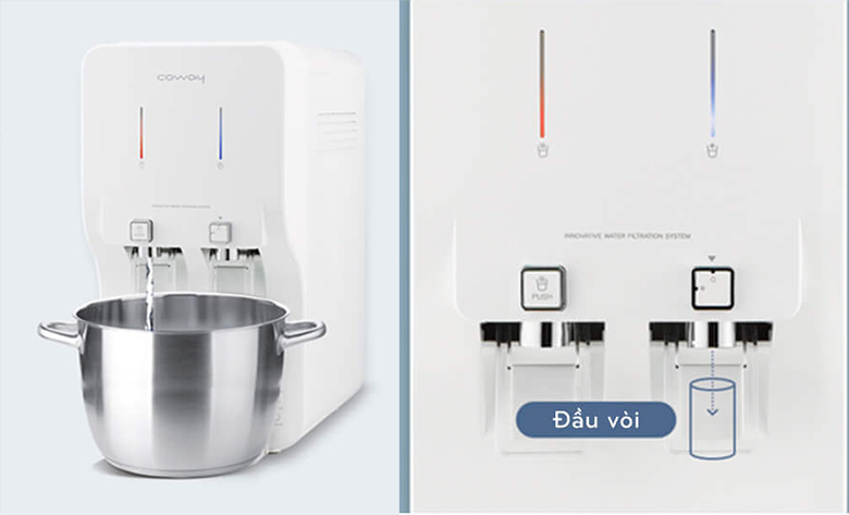 Máy lọc nước RO nóng lạnh Coway CHP-260L 4 lõi 2 vòi 3 chế độ
