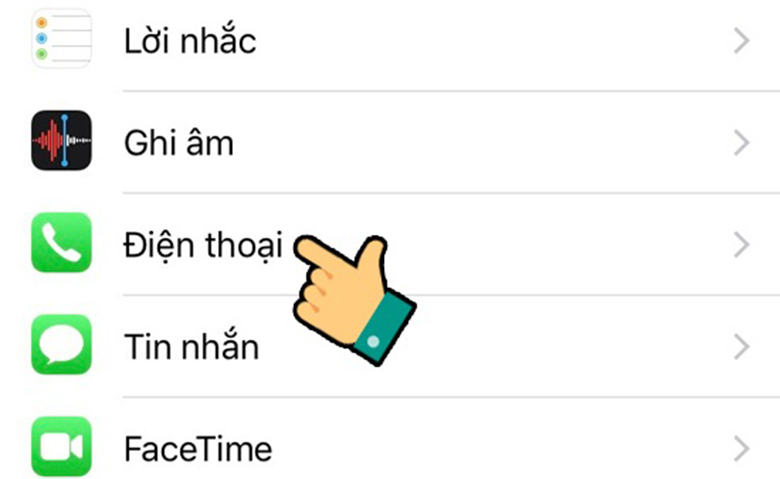 cách bỏ chặn số điện thoại trên iPhone bằng cài đặt bước 2
