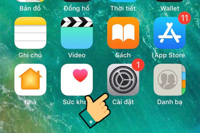 cách bỏ chặn số điện thoại trên iPhone bằng cài đặt bước 1