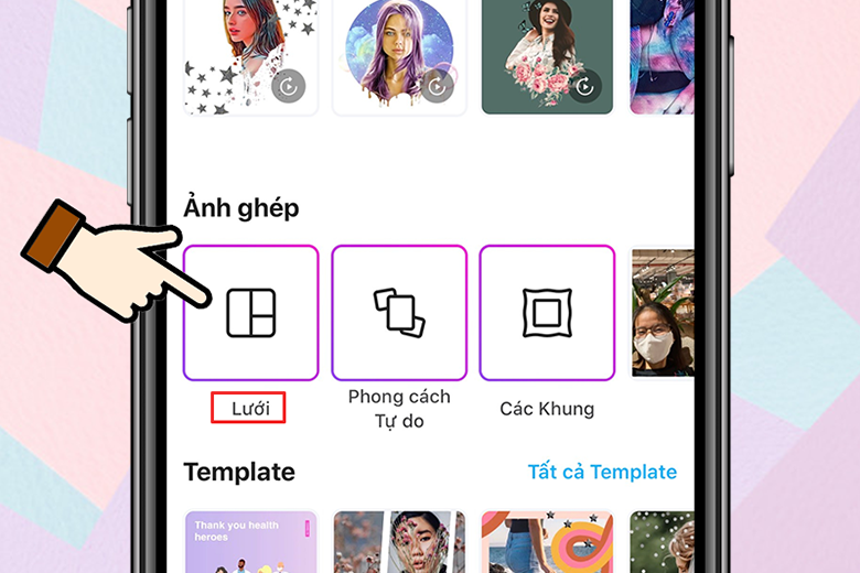 Cách ghép ảnh trên điện thoại Oppo bằng PicsArt bước 2