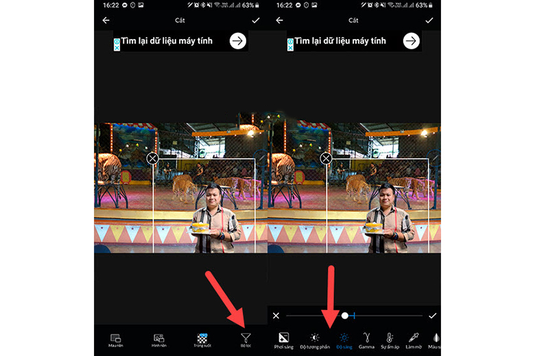 Cách ghép ảnh trên điện thoại Oppo chồng lên nhau bước 6