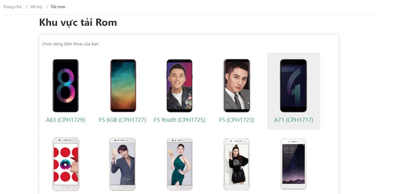 chạy chương trình Oppo với ROM thông thường bước 1