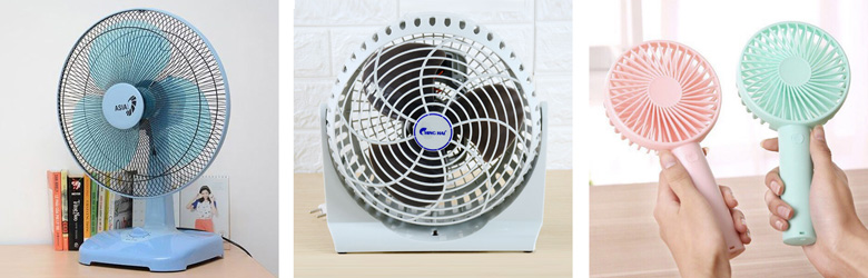 Quạt để bàn làm việc với nhiều kiểu dáng