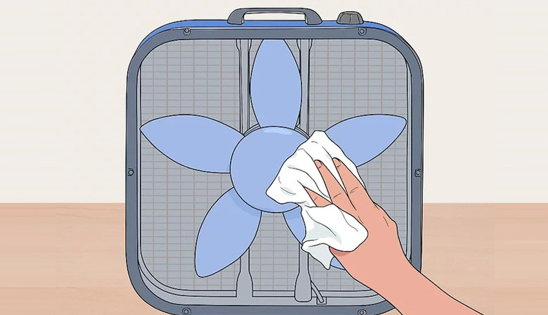 Cách tháo quạt hộp và vệ sinh: Bước 4