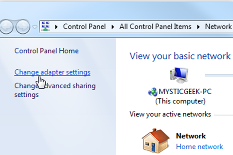 Khắc phục laptop mất biểu tượng wifi: Chỉnh sửa cài đặt Wifi bước 2