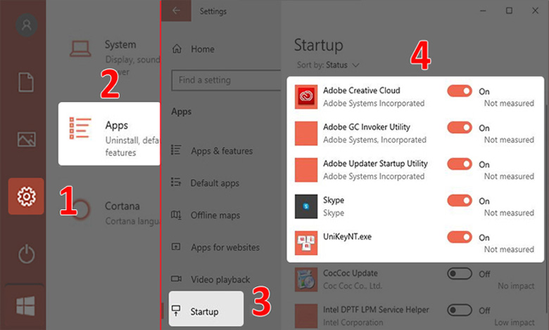Cách giải phóng RAM cho laptop vô hiệu hóa các chương trình không cần thiết