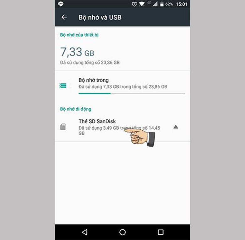 Cách làm tăng dung lượng điện thoại Oppo sử dụng thẻ bộ nhớ ngoài
