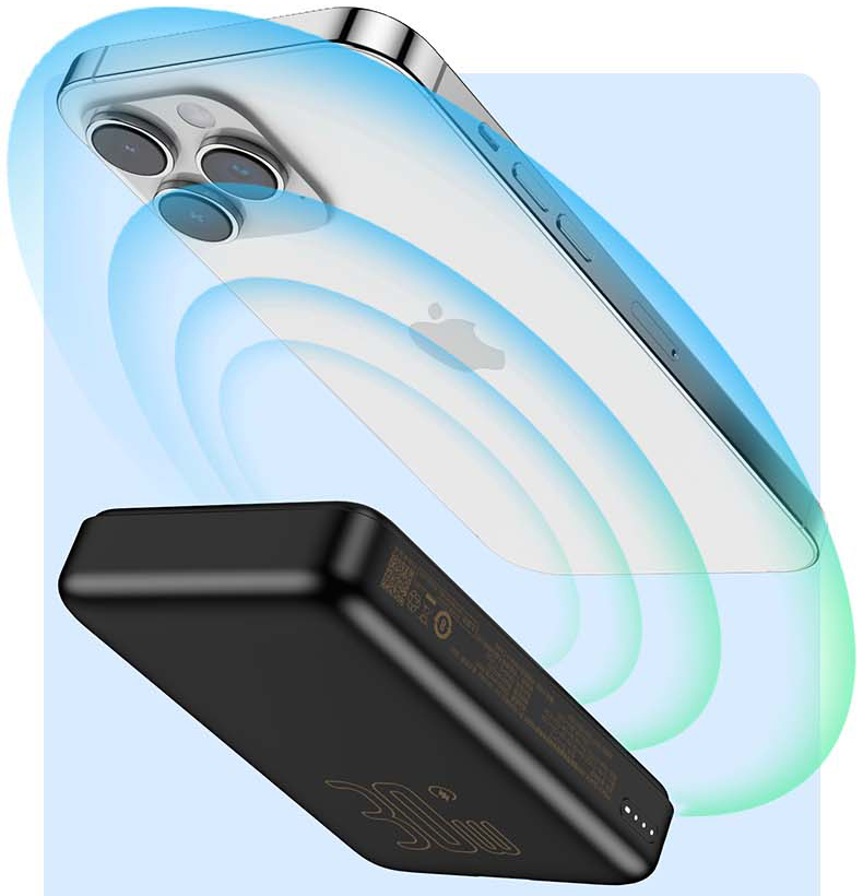 Sạc dự phòng Pisen Quick - PowerMag 30W 10000mAh Type-C TP-D113(GLB) sạc không dây