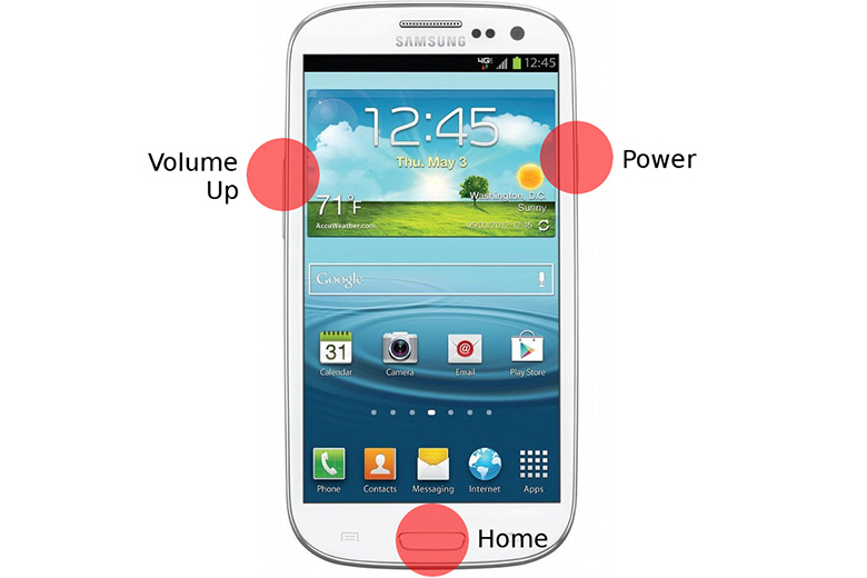 Khắc phục điện thoại Samsung bị treo logo không tắt nguồn được: cách 3 bước 1