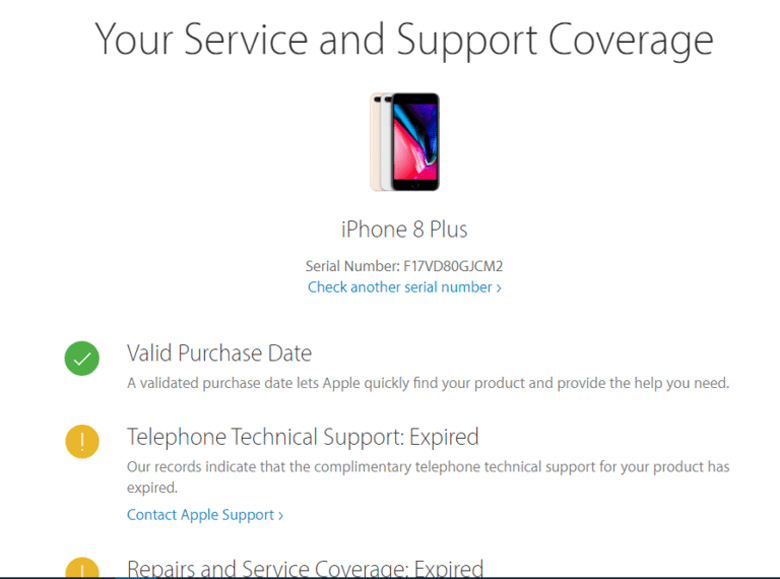 Truy cập vào web https://checkcoverage.apple.com/vn/e để check cách kiểm tra iPhone 8 chính hãng hay không?