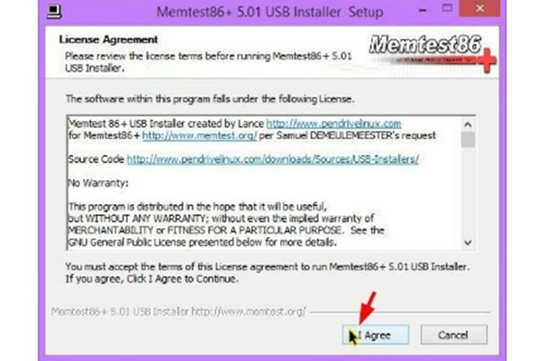 Cách kiểm tra RAM máy tính bằng phần mềm MEMTEST86 bước 2
