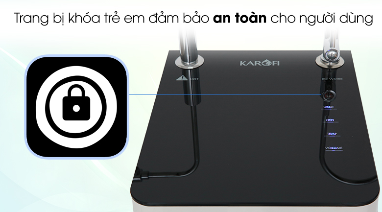 Máy lọc nước Optimus Karofi O-H128 có khóa trẻ em