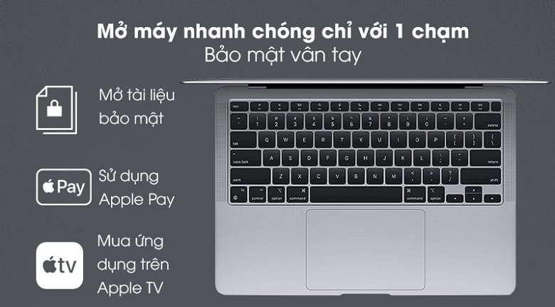 Các dòng Macbook: Laptop Apple Macbook Air 2020 MWTJ2SA/A VN/A - Bàn phím