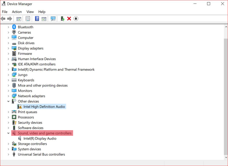 Chọn Sound, video and game controllers giúp bạn khắc phục loa laptop nhỏ bất thường