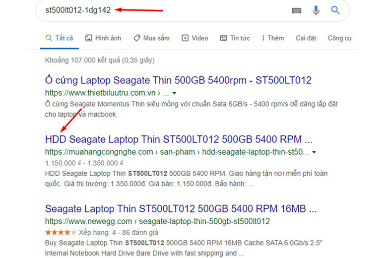 Kiểm tra ổ cứng laptop là SSD hay HDD bằng CrystalDiskInfo cách 2