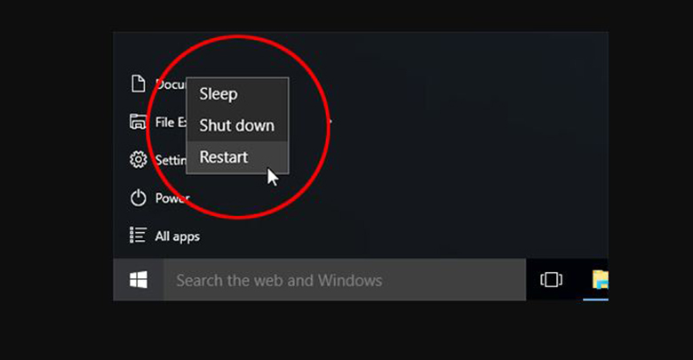 Laptop không nghe được âm thanh một cách khác bạn nên khởi động lại máy tính
