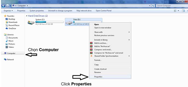 Khắc phục laptop chạy chậm bằng chống phân mảnh ổ cứng: Bước 1