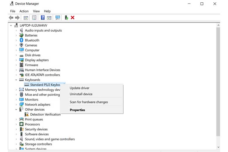 Khắc phục laptop không nhận bàn phím rời bằng cách bổ sung driver bước 2