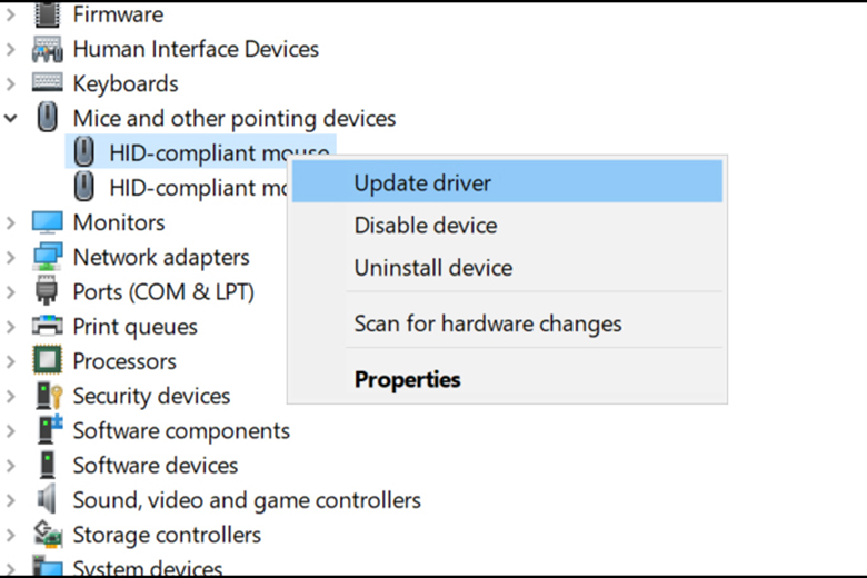 Chuột máy tính bị đơ phải làm sao: khắc phục driver