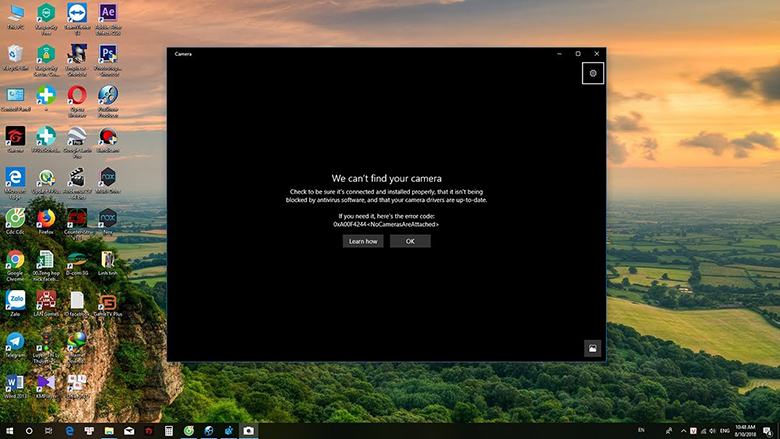 Camera laptop không lên hình bạn nên xóa đi và cài lại