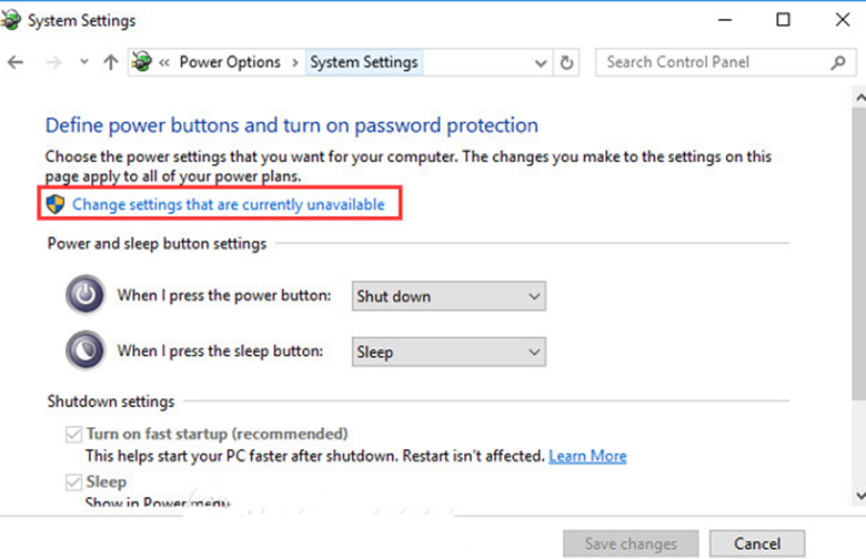 Khắc phục laptop bị tắt đột ngột bằng cách tắt Fast Startup bước 4