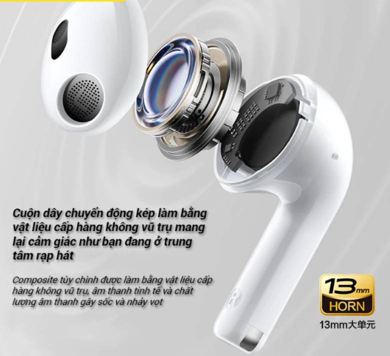 Tai nghe PISEN Buds P1Plus - Chất âm chuẩn phòng thu