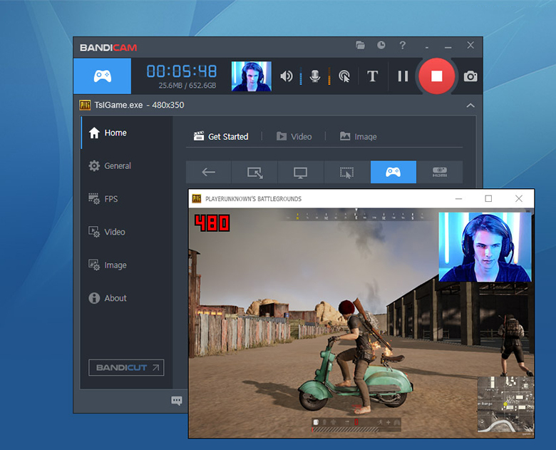 Phần mềm quay màn hình laptopBandicam Screen Recorder