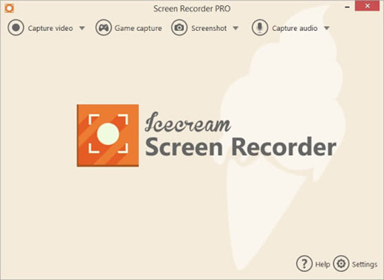 Phần mềm quay lại màn hình laptop Icecream Screen Recorder