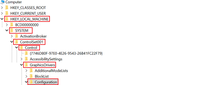 Cách chỉnh full màn hình laptop bằng Regedit trên Win 7 bước 2