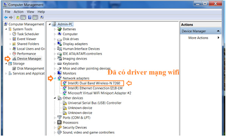 Cách chuyển từ mạng dây sang wifi cho laptop bước 1