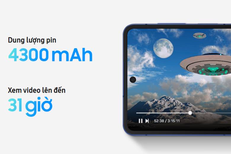 Điện thoại Samsung Galaxy Z Flip7 5G 12GB/256GB Xanh mint - Pin bền bỉ, kết nối tối ưu