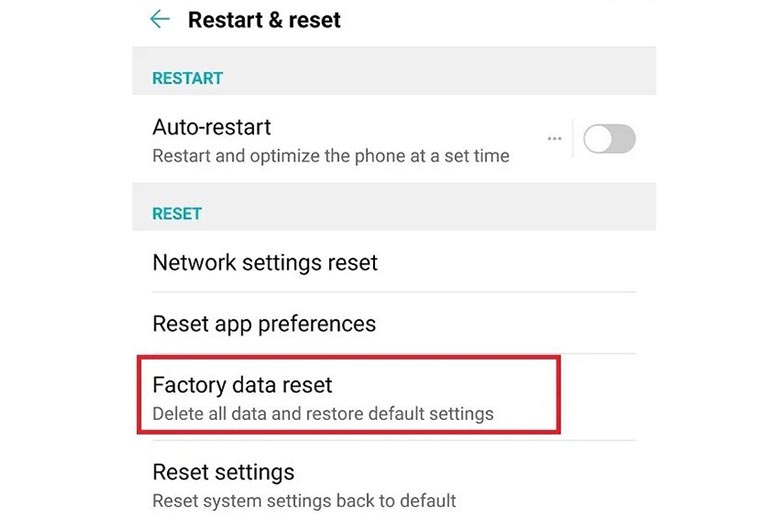 Máy tính không nhận điện thoại qua cổng usb: Khôi phục cài đặt gốc