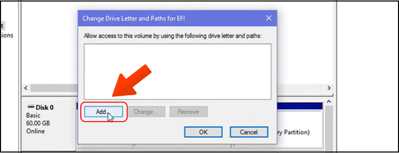 Cổng USB laptop không nhận thiết bị do thiếu ký hiệu USB tiến hành thiết lập nhấn Add để thêm ký hiệu