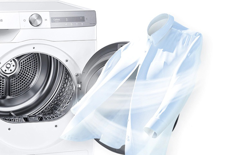 Công nghệ Air Wash-Máy sấy bơm nhiệt Samsung Inverter 9 kg DV90T7240BH/SV