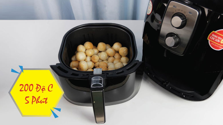 Cách chiên cá viên bằng nồi chiên không dầu