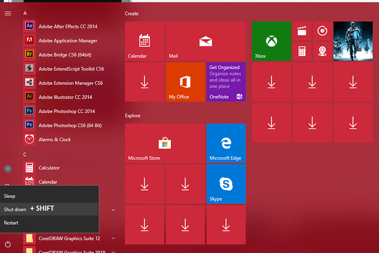 Khắc phục laptop không tắt được nguồn bằng phím tắt