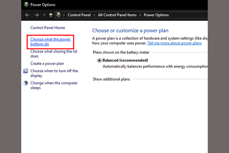 Khắc phục laptop không tắt được nguồn: Tắt Fast Startup trên Windows bước 4