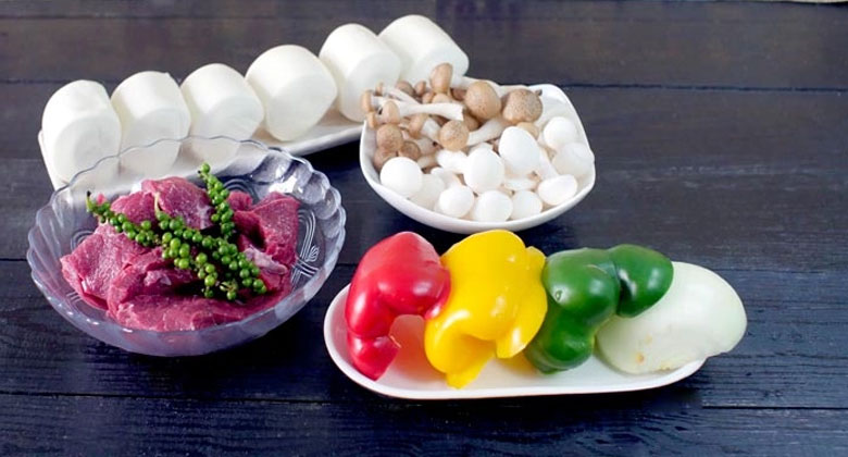 Cách chiên bánh bao bằng nồi chiên không dầu: nguyên liệu làm bò sốt tiêu