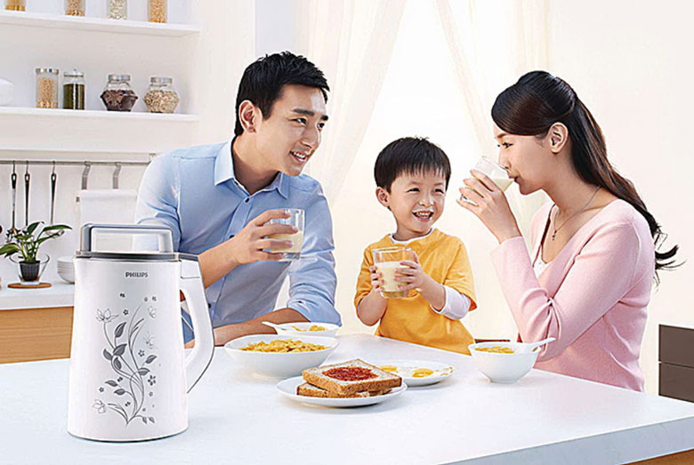 Sử dụng máy làm sữa đậu nành lựa chọn vị trí đặt