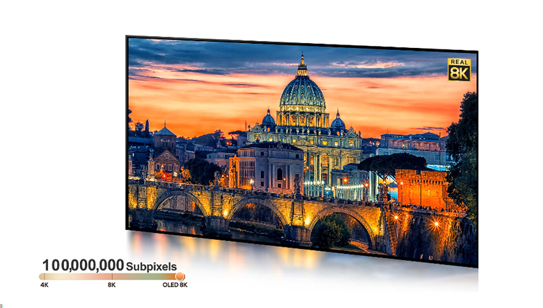 Độ phân giải 8K - Smart Tivi OLED LG 8K 88 inch 88Z1PTA