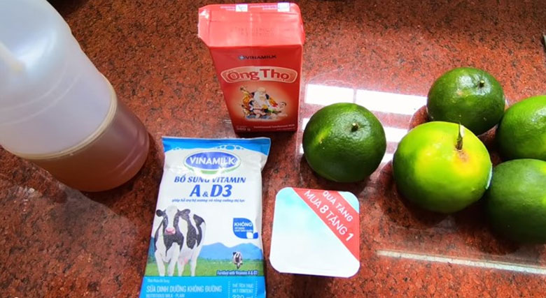 Cách làm kem cam sữa chua tại nhà không cần Whipping cream: Nguyên liệu
