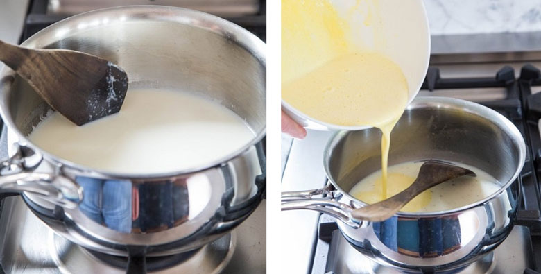 cách làm kem vani bước 2