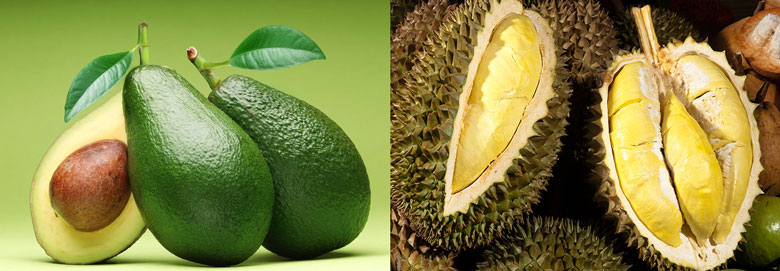 Cách chọn bơ, sầu riêng thơm ngon