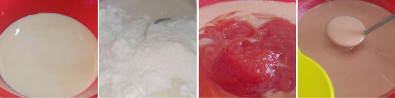 Cách làm kem đu đủ: Làm hỗn hợp kem