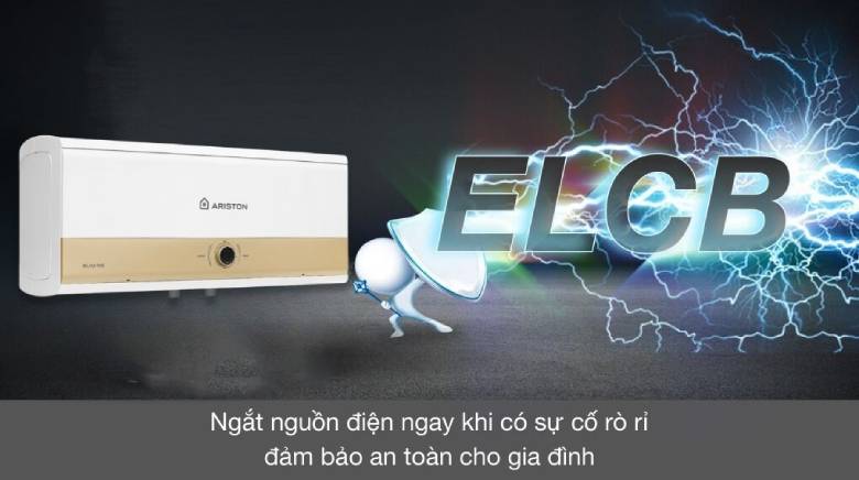  Bình nóng lạnh gián tiếp Ariston SLIM3 30 RS MT 3KW - Cầu dao ELCB