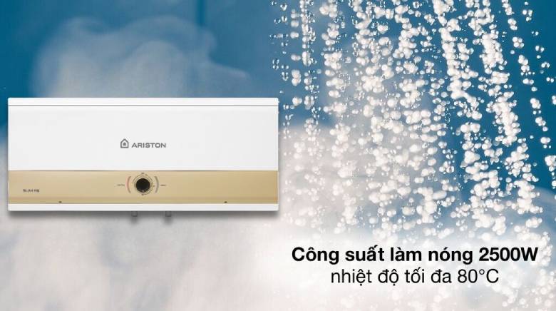  Bình nóng lạnh gián tiếp Ariston 20 lít 2500W SLIM3 20 RS MT - Làm nóng gián tiếp